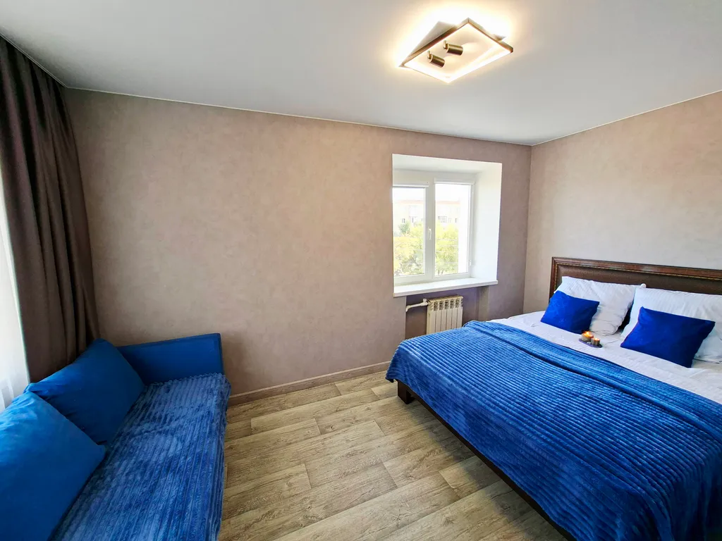 Квартира с евроремонтом в центре города, с видом на Волгу и ресторан