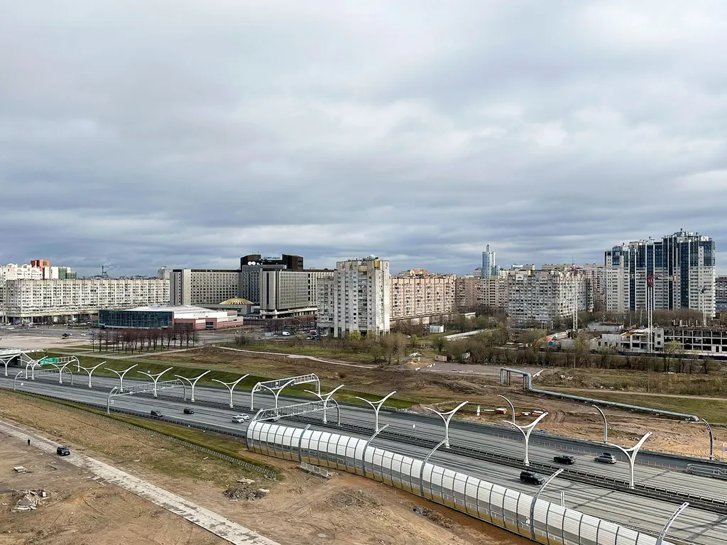 Квартира Квартира Стильная студия Гавань Капитанов с кондиционером и красивым видом — Санкт-Петербург