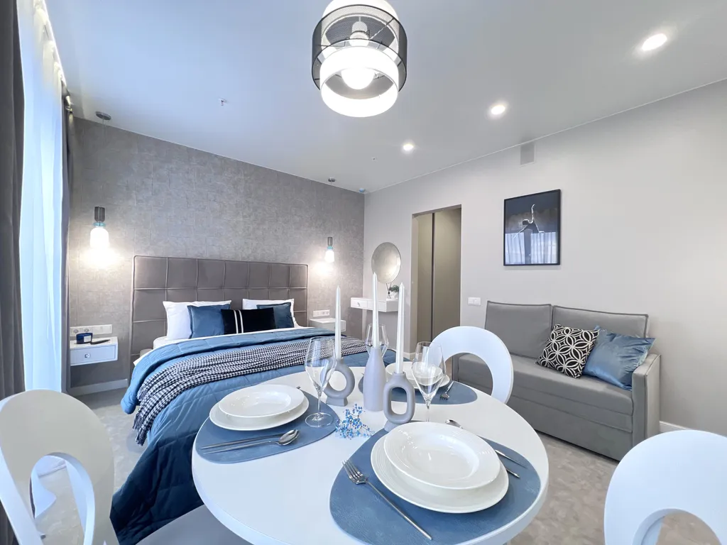 Шикарная студия с террасой и видом на реку