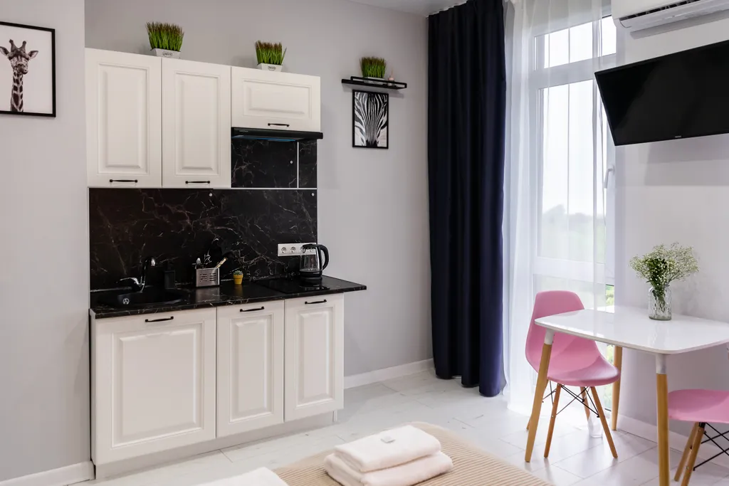 Квартира Квартира Студия с видом на море, горы и бамбуковую рощу в ЖК Сорренто Парк — Сириус