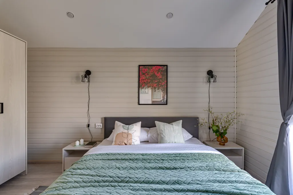 Альпийский - дом с костровой чашей и колонкой Алиса