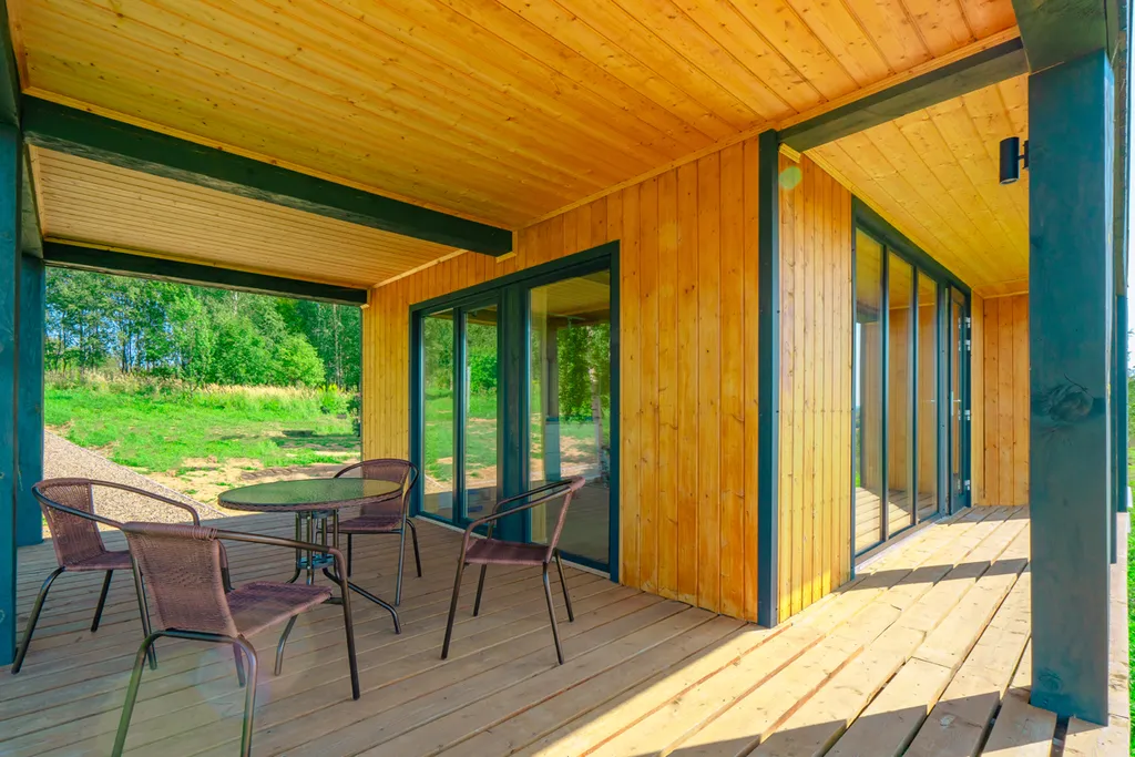 Малый дом с панорамным видом на озеро