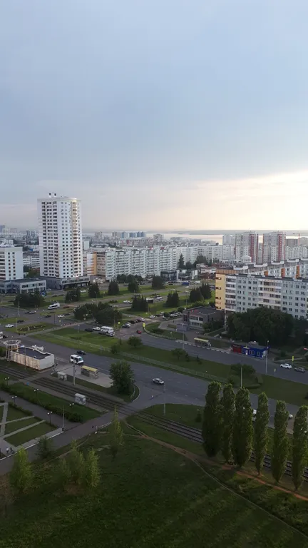 Комфортная однокомнатнатная в центре с потрясающим видом на Каму