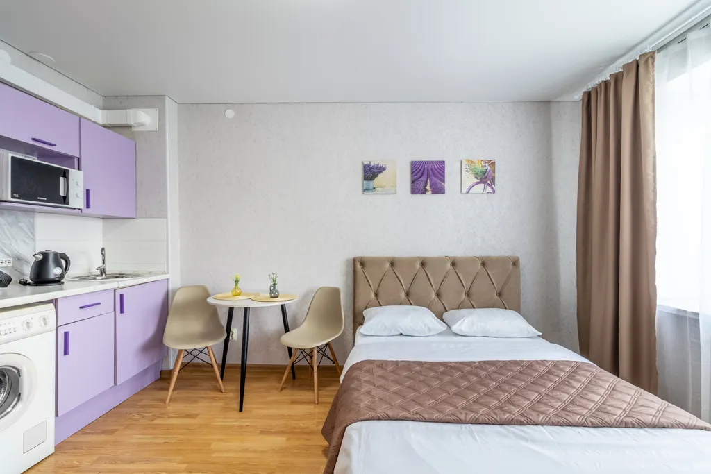 Уютная студия с видом на набережную