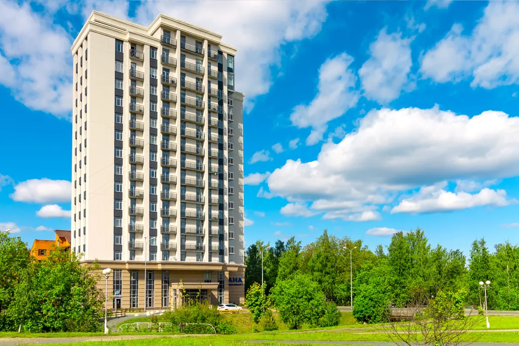 Апартаменты Riverside с панорамным окном в центре