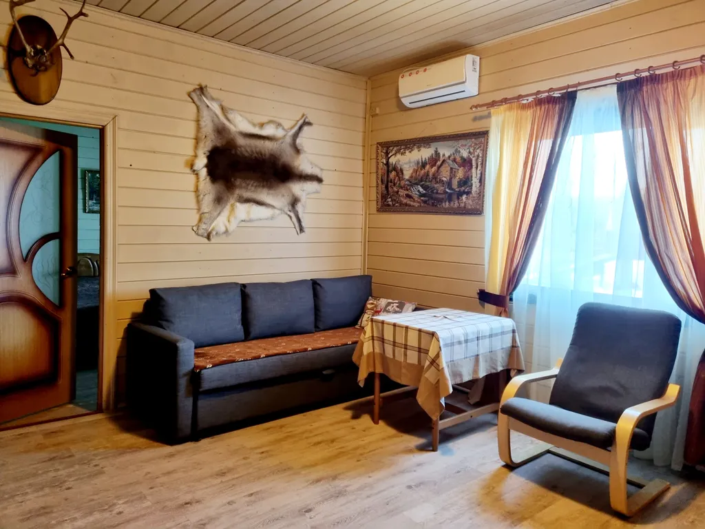 Коттедж с 2-мя спальнями, камин+сауна — аренда посуточно в Волковское