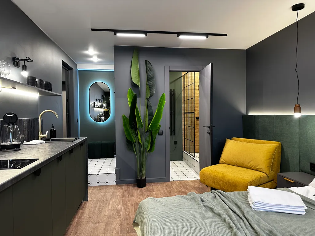 Студия Бали рядом с новой набережной и видом на Волгу от vitamia