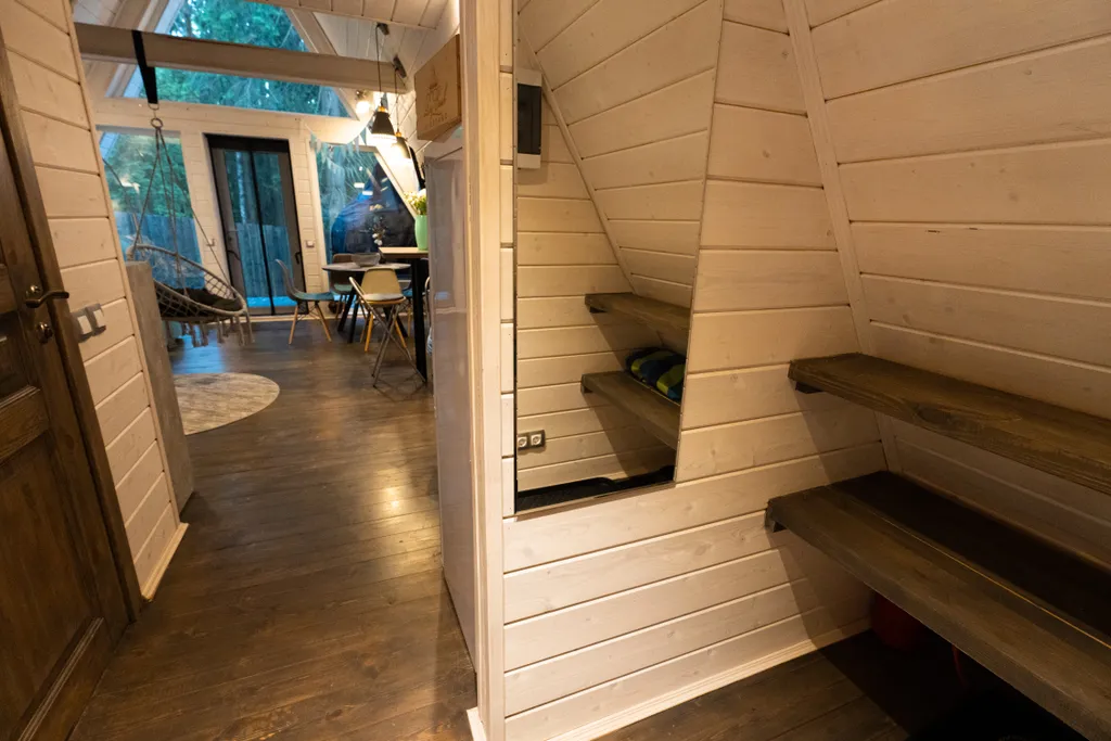 Дом Hamster в хвойном лесу у Большой воды