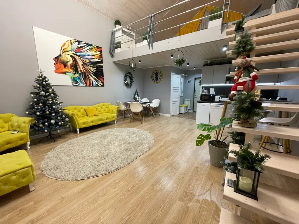 Дом в стиле БарнХаус с тёплым бассейном