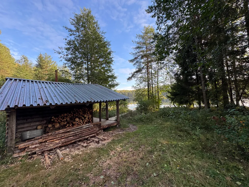 Ретро-дача с баней на берегу лесного озера