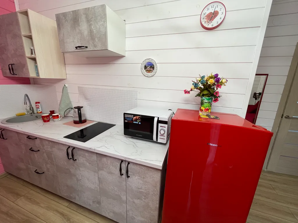 Эко дом под ключ на море на 4 человека, красный бархат