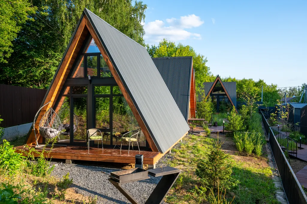 Коттедж Коттедж Городской А-фрейм для двоих — Казань