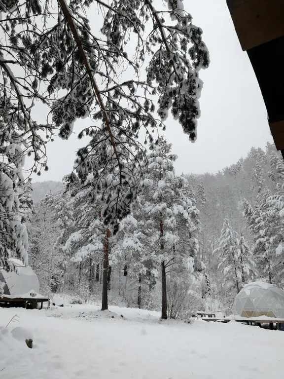 Шатер купольный в горах