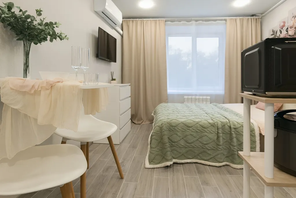 Уютная комната в апарт-отеле на Дворце Спорта