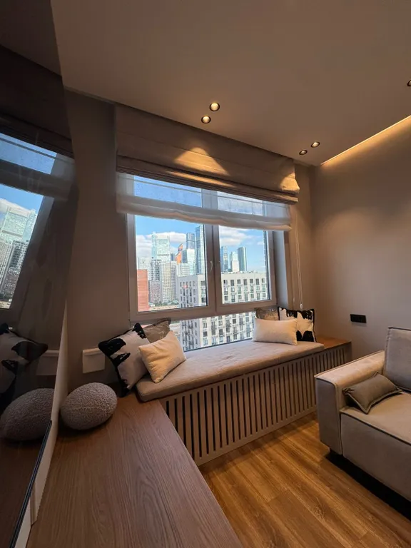 Респектабельный люкс с дизайнерским ремонтом и видом на Москва-сити