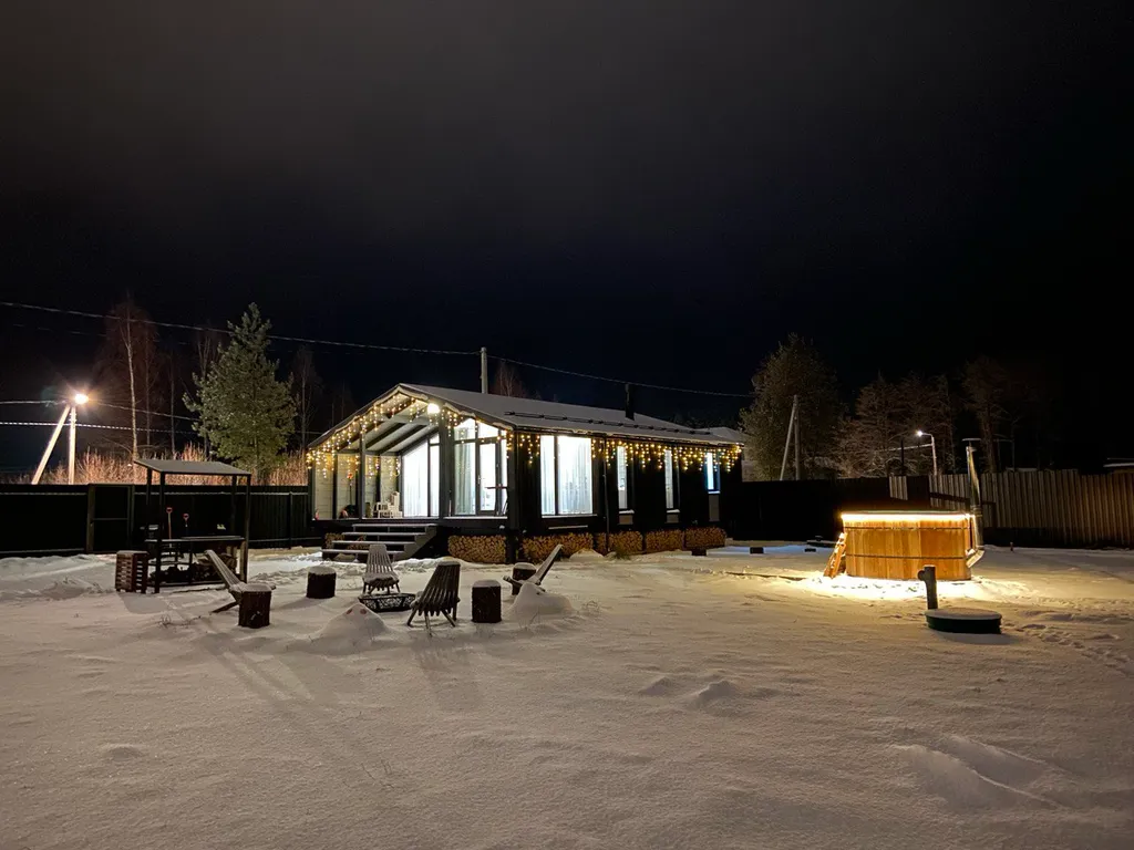 Коттедж Коттедж Уютный барнхаус с банным чаном — Рахманово