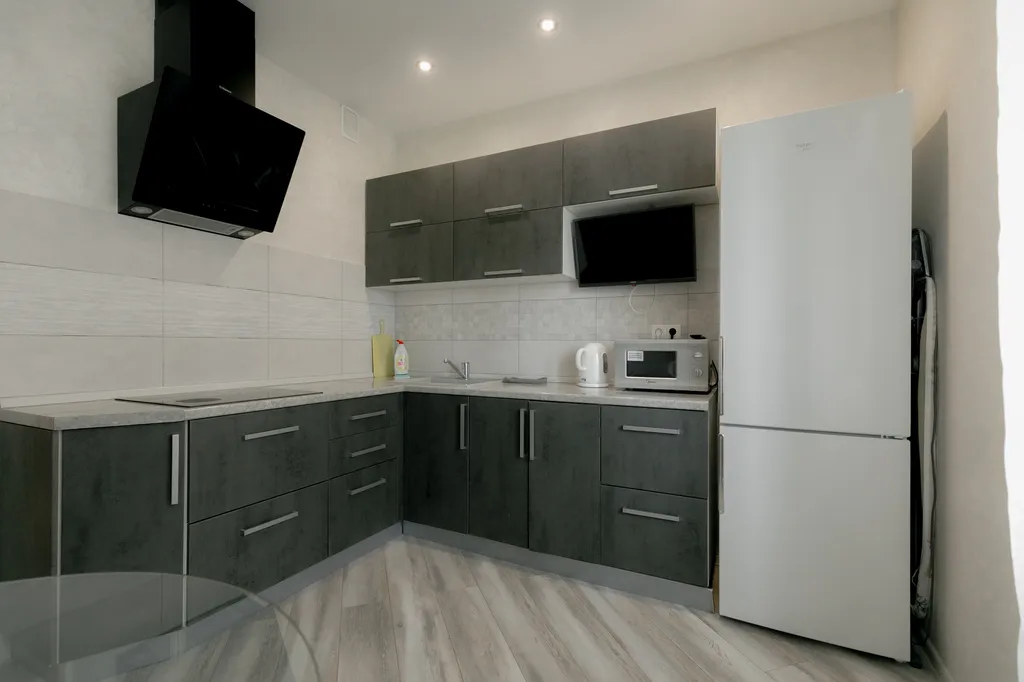 Дизайнерская однокомнатная квартира с камином