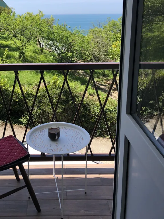 Уютная студия с видом на море и лес