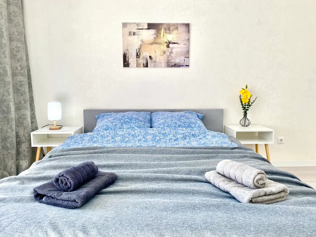 Квартира Квартира Студия с парковочным местом у аэропорта и ЭкспоФорума — Шушары