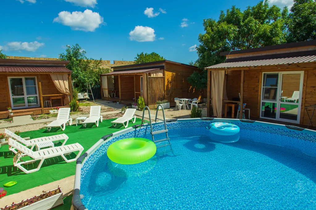 Новый домик 2-комнатный с кухней и террасой на компанию