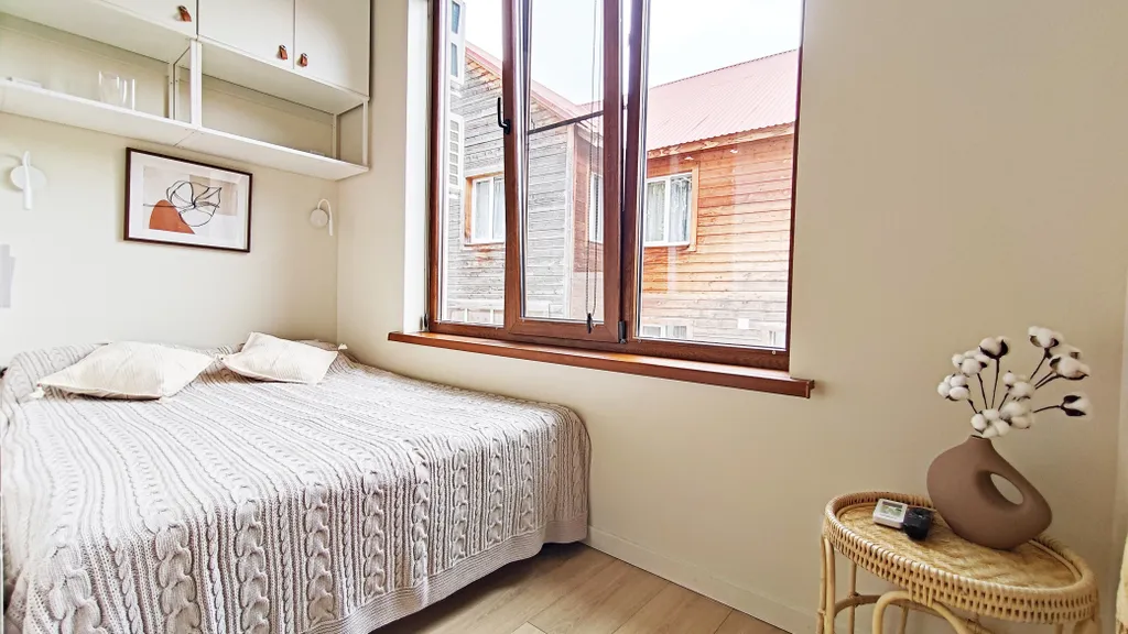 Студия в стиле бохо с видом на горы — уют и комфорт в центре