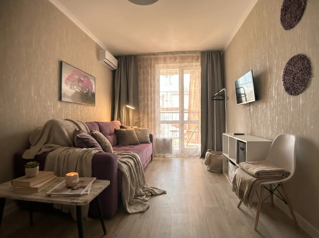 Новая комфортная квартира с кондиционером в удобном месте