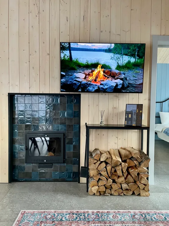 Дом с камином и баней Две яблони