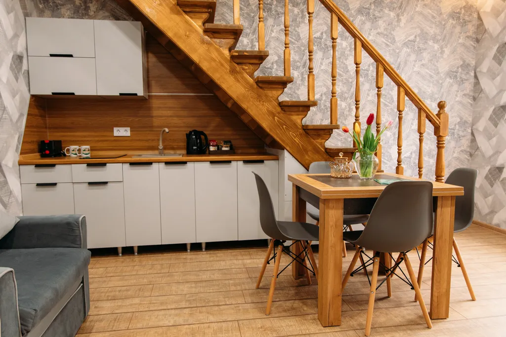 Апартаменты двухуровневые двухкомнатные с кухней (апарт 1)