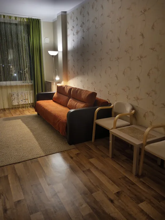 Квартира возле аквапарка с видом на парк и реку