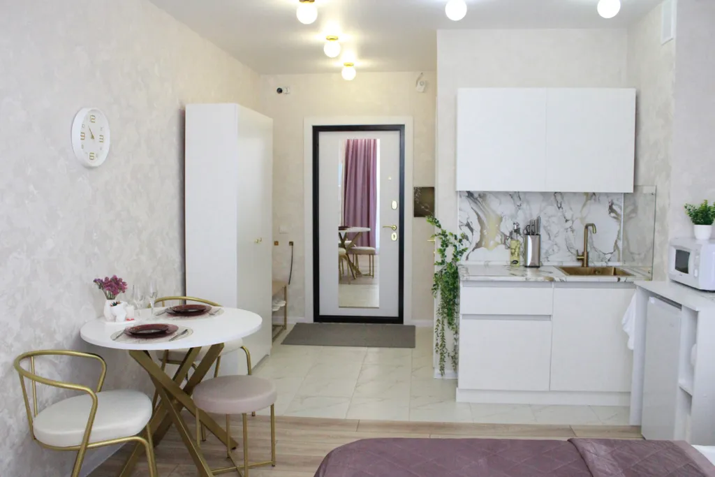 Стильная студия с уютным интерьером в Саранске