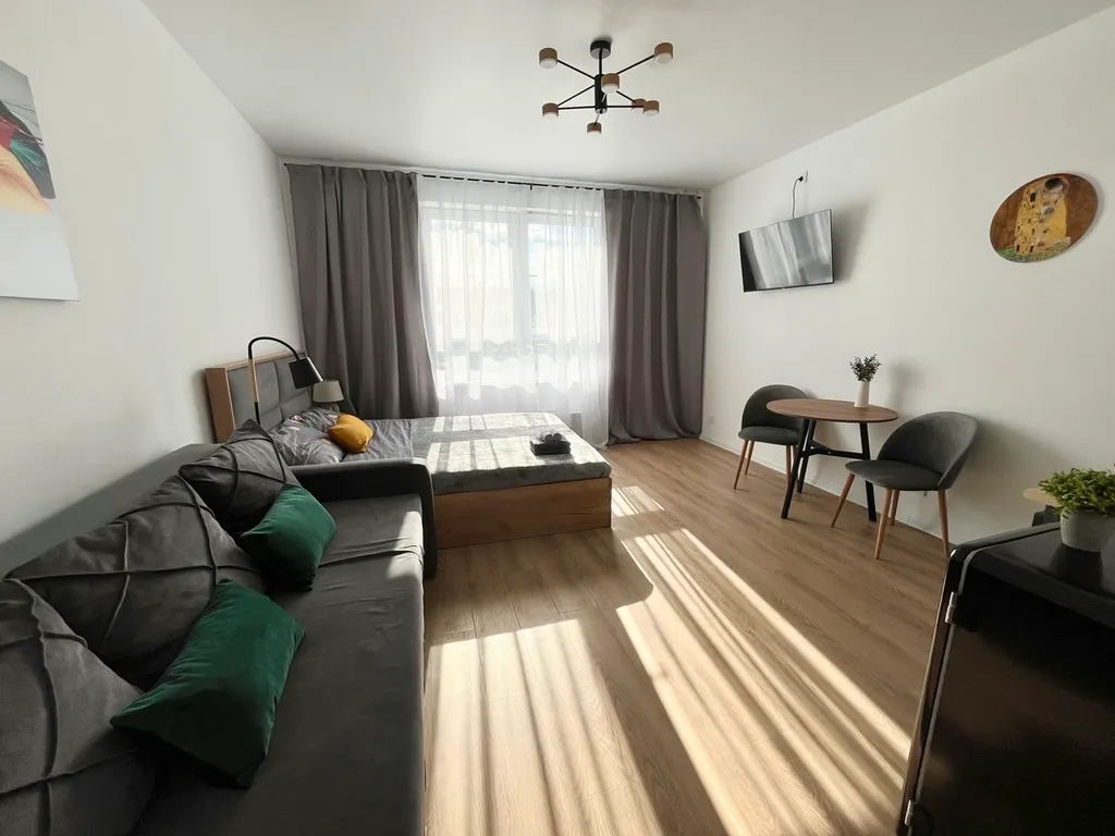 Стильная студия в новом ЖК рядом с Аквапарком