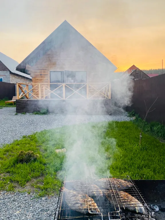 Дом Панорама - новый стильный современный дом с баней внутри