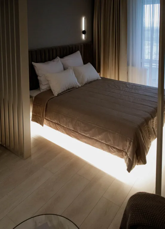 Дизайнерская студия с атмосферой бутик-отеля