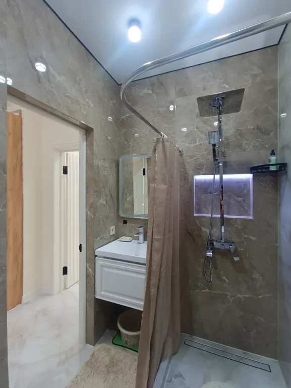 1комнатная квартира 38 квадратных в 7 минутах от моря для 4х гостей