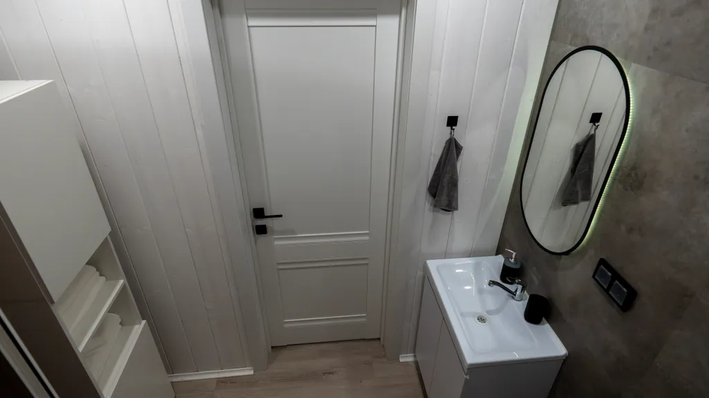 Уютный новый дом в стиле барнхаус