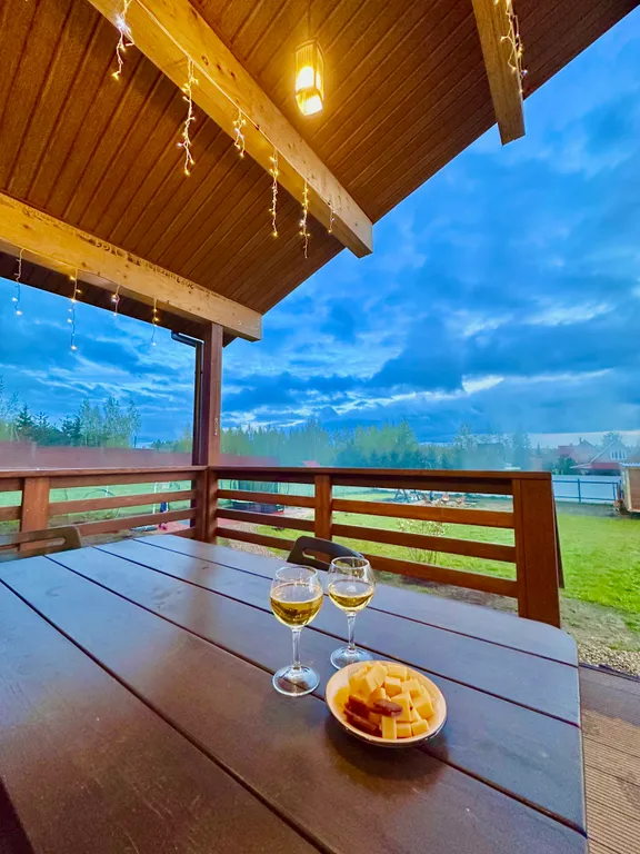 Коттедж Уютный коттедж с баней и бассейном в районе Сорочан — Капорки