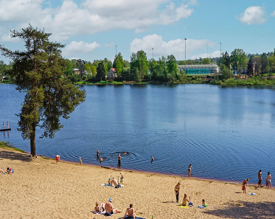 Дом с тёплым бассейном и камином Рощино Солнечный