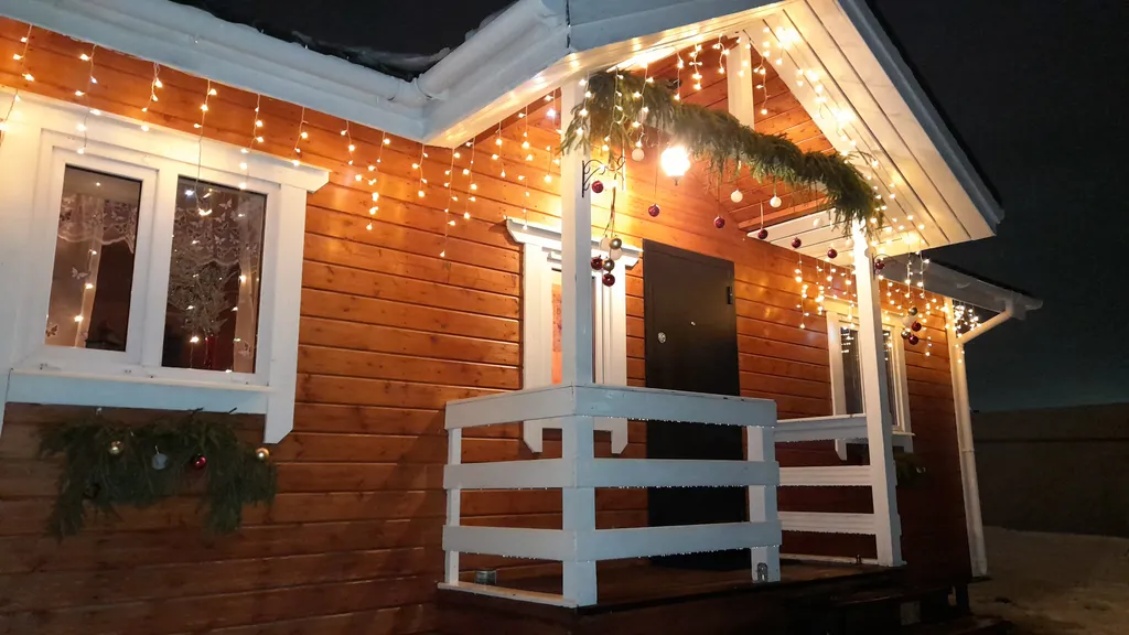 Уютный домик с отдельно стоящей русской баней на дровах и банным чаном