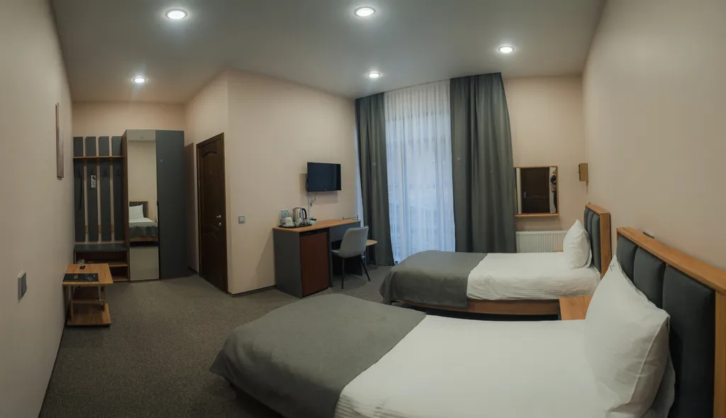 Квартира Квартира Двухместный номер с раздельными кроватями с видом на горы — Архыз