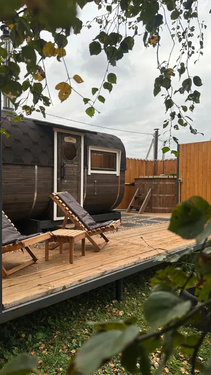 Уютный дом, горячая купель Фурако и баня на дровах до 4 гостей