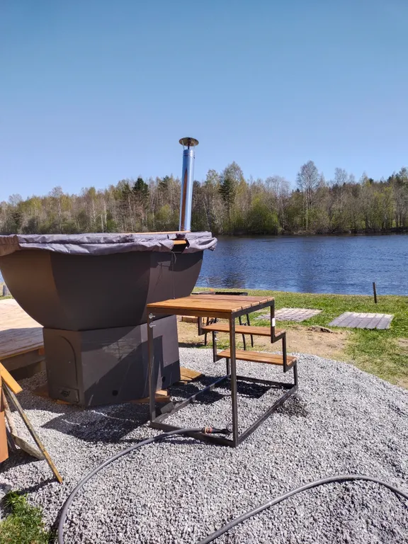 Отдых в Карелии у своего берега реки Шуя