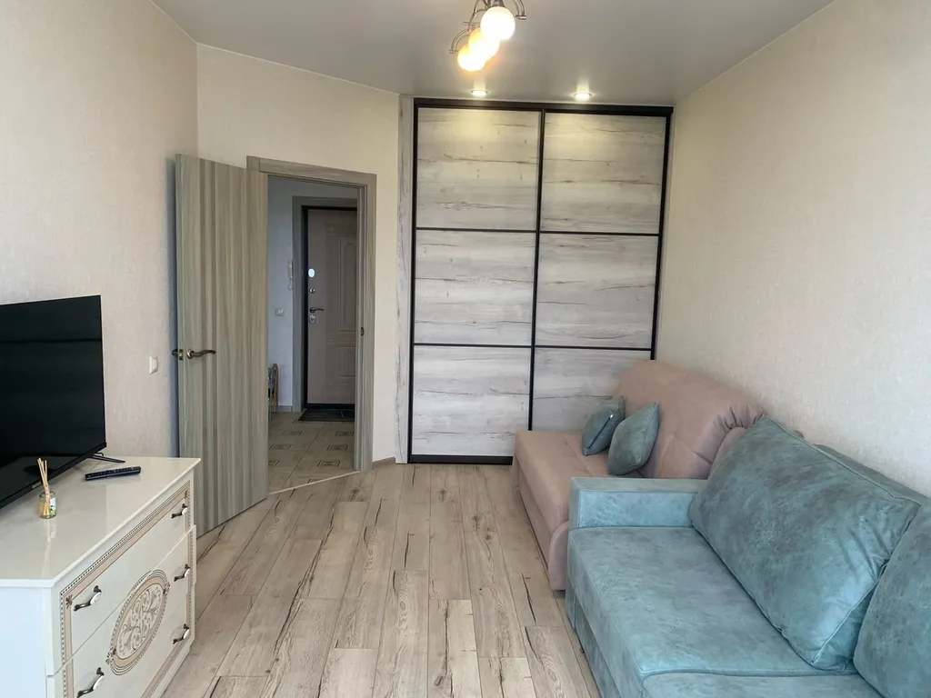 Уютная однокомнатная квартира напротив речки Великая