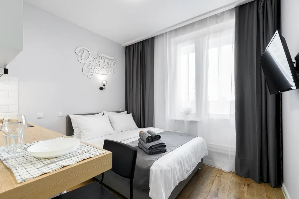 Студия с реальным евро ремонтом и балконом