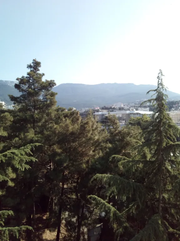 Уютная комната с видом на море и горы в центре города