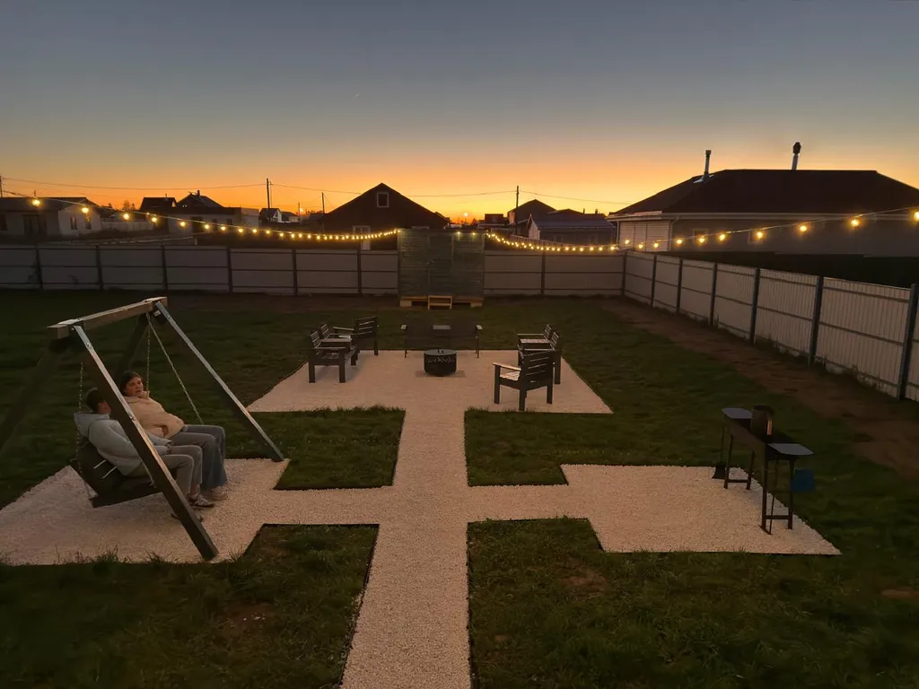 Семейный загородный дом с баней