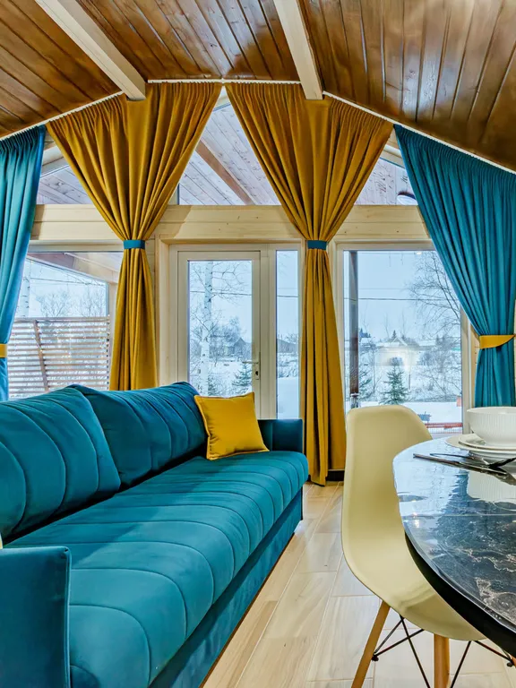 Барнхаус с баней на дровах и чаном SkyLove Glamp