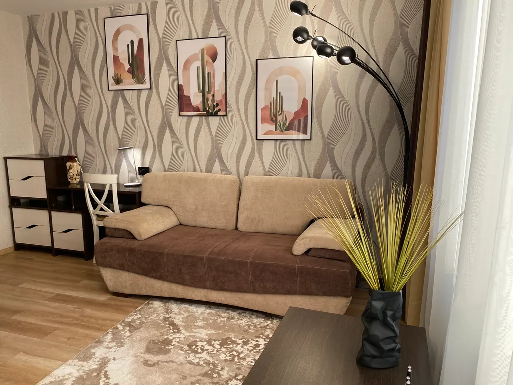 Однокомнатная квартира с баром-кухней