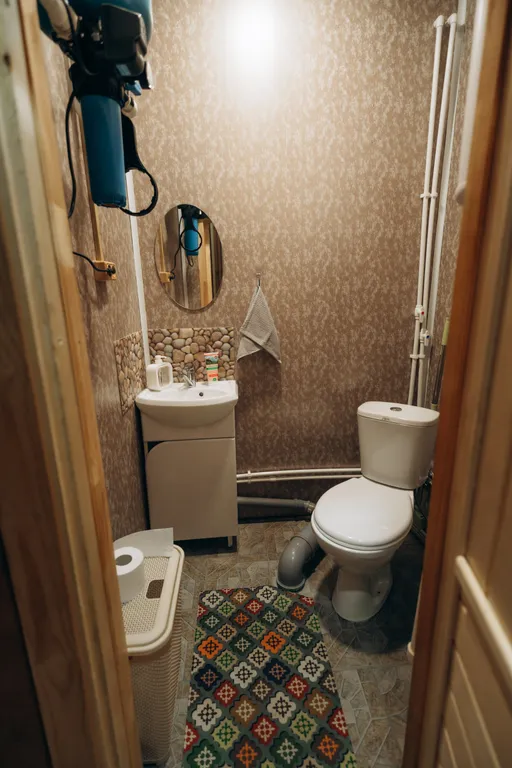 Дом с баней у леса