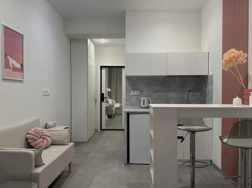 Апартамент в гламурных тонах