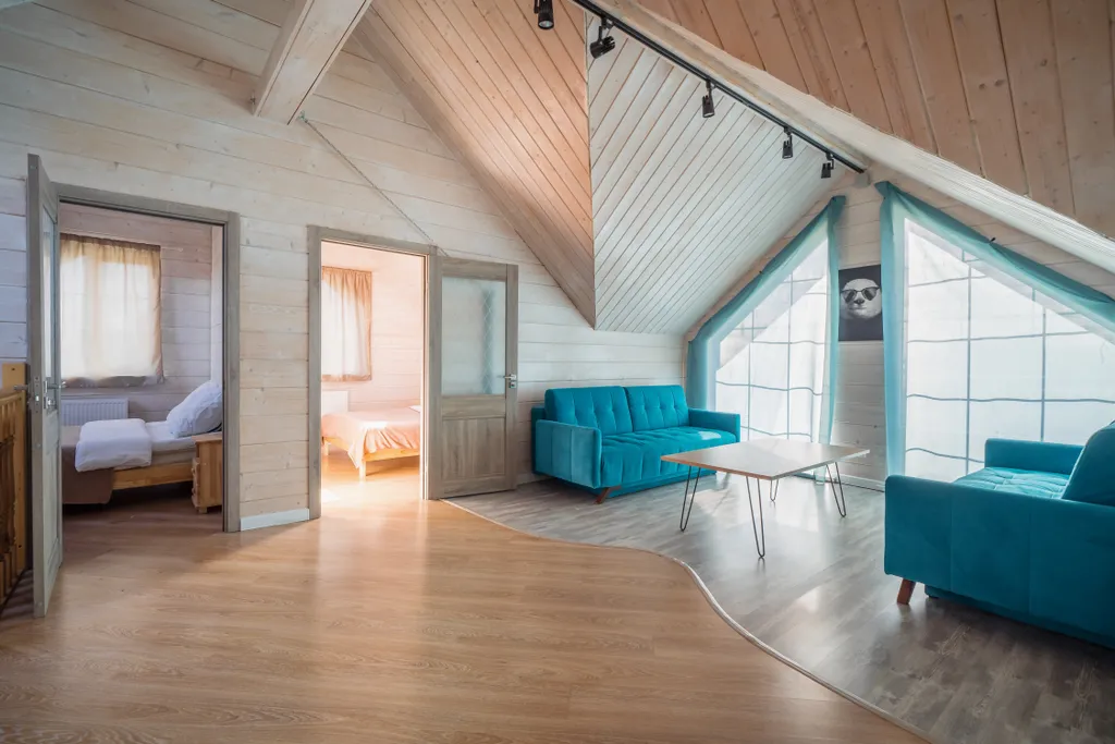 Коттедж Panda House Standart с баней на дровах — Коммунар